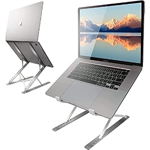 soopii laptop stand detachable computer stand ergonomic aluminum laptop stand for desk laptop riser notebook holder compatible with macbook pro air silver-2