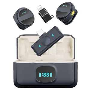 SOOPII Wireless Collar Mic for Mobile with