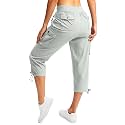 Soothfeel Women's Cargo Capris Pants with 6 Pockets Lightweight Quick Dry