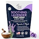 Soothing Lavender Epsom Salt Foot Soak, Night Time Relaxation, Refresh Feet