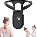 Soothing Neck Posture Corrector & Vibration Reminder Device with LCD Display, Wearable Neck Massager, Portable Rechargeable Lymphatic Neck Support for Office, Study, Home & Daily Posture Training