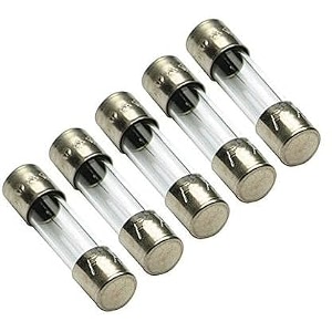 branded 250v size 5x20 fast blow glass fuse 10 amp - pack of 5