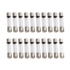 branded 250v size 5x20 fast blow glass fuse pack of 5 amp 20