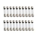 Branded 250V Size 5X20 Fast Blow Glass Fuse Pack of (5 Amp, 20)