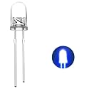 BRANDED Ultra Bright Clear/Transparent LED (Light Emitting Diode) Size 5mm Pack of (BLUE, 50pcs)