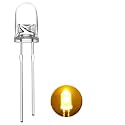 BRANDED Ultra Bright Clear/Transparent LED (Light Emitting Diode) Size 5mm Pack of (YELLOW, 50)