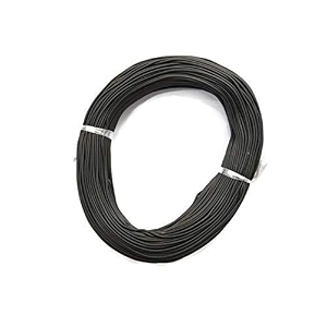 23 gauge black breadboard wire 1 meter single core pack of 1 copper electronic wire compatible with breadboards and electronic circuits