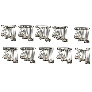 stainless steel multipurpose safety pins for womengirls pack of mixed sizes 100 pins