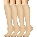 Sooverki Compression Socks for Women and Men Circulation (3/4 Pairs) is Best Support for Running Athletic Cycling Hiking