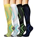 Sooverki Compression Socks for Women and Men Circulation (3/4 Pairs) is Best Support for Running Athletic Cycling Hiking