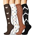 Sooverki Compression Socks for Women and Men Circulation (3/4 Pairs) is Best Support for Running Athletic Cycling Hiking