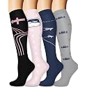 Sooverki Compression Socks for Women and Men Circulation (3/4 Pairs) is Best Support for Running Athletic Cycling Hiking