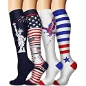 Sooverki Compression Socks for Women and Men Circulation (3/4 Pairs) is Best Support for Running Athletic Cycling Hiking