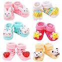 SooWoo® Unisex Baby Boy/Girl Multi-Colored(Assorted) Socks/Booties - Pack of 2