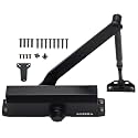 SOPHIA Commercial Door Closer Grade 2, Automatic Door Closer DK700 with Backcheck Function, Hydraulic Auto for Home &amp; Light Commercial Property (Size 3), Matte Black