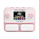 SORAN JME-03A Tiny Stomp Multi Effects Guitar Pedal, 125 Effects, 99 Presets, 10 Modules, 40s Looper, 100 Drum Rhythms, 20 IR/NAM Slots, USB Audio, Rechargeable Pocket Pedal for Guitar and Bass,Pink