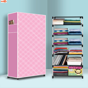 sorath pvc collapsible wardrobe finish color - stars pattern modern print diydo-it-yourself