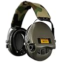 Sordin Pro-X Ear Muffs - Active and Electronic Ear Defenders w/Camo Headband - Gel Pads - Earmuffs for Hunting &amp; Shooting