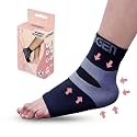 Sorgen Nylon Ankle Protector For Plantar Fasciitis, Compression Sleeve For Heel Pain Relief, Ankle Support (Small)