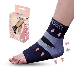 sorgen polyester ankle protector for plantar fasciitis compression sleeve for heel pain relief ankle support medium