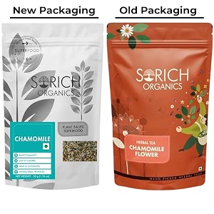 sorich organics dried chamomile flower tea 100g whole petal herbal infusion for restful sleep stress relief caffeine free night beverage daily women wellness drink