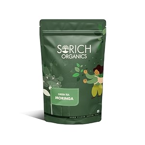 sorich organics moringa green tea  loose leaf 50g  supports detox amp cleansing  boosts immunity  aids digestion digestion herbal tea natural herbal tea for men amp women