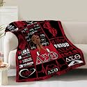 Sorority Blanket Gifts for Women Girls Sisters Birthday Christmas Valentine Positive Presents Theme Decor Home Bedroom Living Room Sofa Couch Soft Cozy Fleece Kids Adults Throw 60"x80"