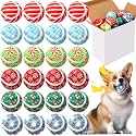 Sosation 24 Pack Dog Toys Bulk, 2 Inch Small Squeaky Tennis Balls
