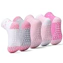 Sosenfer Kids Non Slip Socks, 5/10 Pairs Gentle Cotton Ankle Gripper Socks