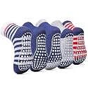 Sosenfer Kids Non Slip Socks, 5/10 Pairs Gentle Cotton Ankle Gripper Socks