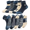 Sosenfer Kids Non Slip Socks, 5/10 Pairs Gentle Cotton Ankle Gripper Socks