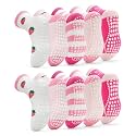 Sosenfer Kids Non Slip Socks, 5/10 Pairs Gentle Cotton Ankle Gripper Socks