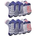 Sosenfer Kids Non Slip Socks, 5/10 Pairs Gentle Cotton Ankle Gripper Socks