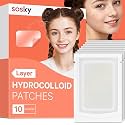 Sosky Large Pimple Patches XL Hydrocolloid Acne Patches for Face &amp; Body Cystic Pimple &amp; Zit Patch for Nose Chin Back, Bacne &amp; Breakouts Vegan Cruelty-Free（10 Count）