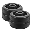 Sosoport 4Pcs Exercise Roller Wheels, 53mm Black Gym Roller Wheels