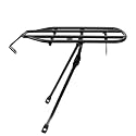 Folding Bike Cargo Rack Metal Black for Road and Mountain Bikes