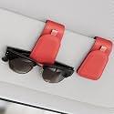 Sotfamily Sunglass Holder for Car Visor Suede