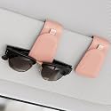 Sotfamily Sunglass Holder for Car Visor Suede