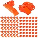Sotiff 100 Pieces Emergency Whistles with Lanyard