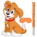 Sotiff Dog Piñata with Bat and Blindfold, Puppy Theme Birthday Game