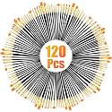 Soucolor Acrylic Paint Brushes 120-PCS, Round Pointed Artist Paintbrushes