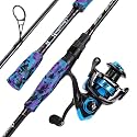Sougayilang Fishing Rod and Reel Combo, Stainless Steel Guides Fishing Pole with Spinning Reel Combo for Bass Fishing