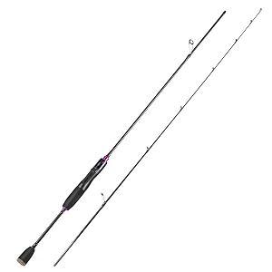 sougayilang fishing rods ultra-sensitive carbon spinning rods blanks with comfort eva grip rod handle 2 pieces trout rod-spinning-purple-59ft