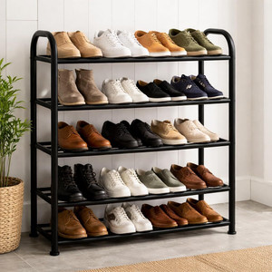 SOUKIO Metal Plastic Shoe Stand