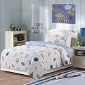 Soul & Lane - Kids Outer Space Quilt Set, Twin with 1 Sham, Solar System