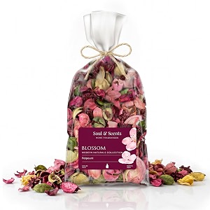soul amp scents blossom potpourri pack of 2  dried flowers  fine-living  natural decoration  mood enhancer  perfect for home decor gifts and aromatherapy  made in india  140gm each