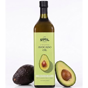 the soul foods avocado oil for cooking 1 litre - organic avocado oil cold pressed  pure avocados oil bottle for cooking frying roasting salads amp sauteing with monounsaturated fats vitamin e