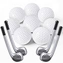 Soulchen Inflatable Golf Beach Balls Set for Golf Party Decorations