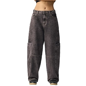 The Souled Store Barrel-Fit Denim Women and