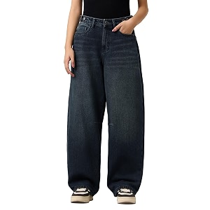The Souled Store Barrel-Fit Denim Women and